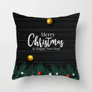Ljojo Merry Christmas Green Pillowcase Sofa Decoration Cover
