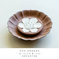 Ljojo Lotus Tea Tray with Gilded Silver Details & Handmade Rock Mud Pot