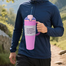 Ljojo 40oz Stainless Steel Vacuum Flask Sport Travel Mug with Handle