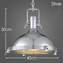 Industrial Chandelier Metal Pendant Light Fixture LED - American Retro Loft Kitchen Bar Decor Ljojo