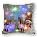 Christmas Santa LED Light Pillowcase for Home Decor, 45x45cm - Ljojo