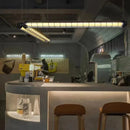 Ljojo Industrial Retro Glass Pendant Lighting for Office Bar Dining Room - LED Hanging Fixture