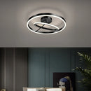 Ljojo Minimalist LED Ceiling Lamp for Bedroom & Living Room in Black, White, or Gold