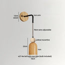 Ljojo LED Wall Light for Wabi Sabi Home Decor - Yellow Travertine Bedroom Design