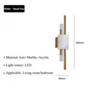 Ljojo Marble Wall Lamp for Hotel Living Room Bedroom Decor