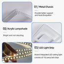 Ljojo LED Pendant Chandelier with Remote Control Dimmable Lighting