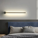 Linear LED Wall Lamp Modern Minimalist Gold White Sconce 100cm120cm for Bedroom Living Room