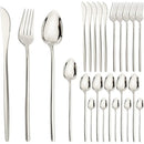 Ljojo 24Pcs Gold Stainless Steel Cutlery Set Dinnerware Flatware Silverware