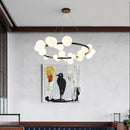 Clear White Glass Chandelier Suitable For Ljojo: Elegant Crystal Pendant Light Fixture