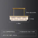 Ljojo Modern Glass Chandelier Lamp Luxury Home Decor Lighting Living Room