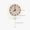 Ljojo LED Travertine Wall Sconce Lamp with Pull Chain Switch