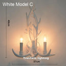 Retro Deer Horn Wall Lamp Industrial Style for Living Room by Ljojo