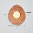 Ljojo LED Wall Lamp Modern Wabi Sabi Cylinder Bulgari Stone Mirror Light