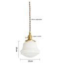 Ljojo Milky White Glass LED Pendant Chandelier - Modern Home Decor Light