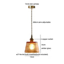 Ljojo Luxury Ceramic LED Pendant Lamp in Antique Brass Iron Finish