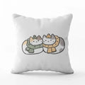Cute Cat Pillowcase by Ljojo: Modern Simple Design for Home Decor - Square Pillow Cover