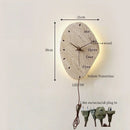 Ljojo LED Travertine Wall Sconce Lamp with Pull Chain Switch