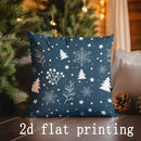 Christmas Tree & Gift Pattern Pillow Covers by Ljojo - Perfect for Sofa, Bedroom, Car
