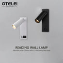 Ljojo LED Reading Light with USB Port and Switch - Rotatable Spotlight for Home Lighting