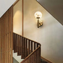 Ljojo Marble Copper Planet Wall Lamp for Bedroom and Living Room Decor