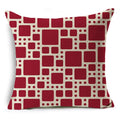 Geometric Linen Seat Cover 45x45cm for Home Decor - Ljojo