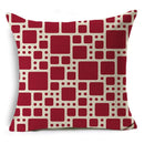 Geometric Linen Seat Cover 45x45cm for Home Decor - Ljojo