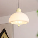 Ljojo Modern Nordic White Glass Pendant Light Chandelier Stylish Home Decor for Bedroom Lighting