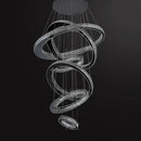 Modern Ring Led Crystal Pendant Lights for Living Room Kitchen Island by Ljojo