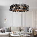 Ljojo Modern Light Luxury Irregular Iron Chandelier for Restaurant Bar Bedroom Living Room Decor