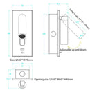 Ljojo 3W USB Wall Light, 350° Rotation, Hotel Bedroom Reading Sconce