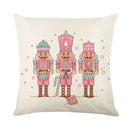 Christmas Party Pillowcase with Santa Claus & Snowman Print for Home Decoration by Ljojo.