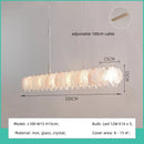 French Pink Glass Pendant Light Romantic Bedroom Decor by Ljojo: LED Indoor Lighting Gradient E14 Suspend Lamp