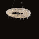 Modern Luxury Crystal Chrome Chandelier LED Pendant Lamp for Living Room by Ljojo