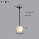 Light Luxury Copper Marble Chandelier - Elegant Bedroom Pendant Lighting by Ljojo