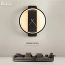 Ljojo LED Wall Clock Lamp Modern Wall Light Fixture