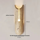 Ljojo LED Wall Lights for Home Dining Stair Bedroom Stone Wood Wabi Sabi Sconce