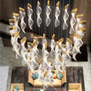 Ljojo Luxury LED Chandelier: Modern Design for Staircase, Hallway & Villa
