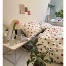 Ljojo Love Heart Bedding Set - Kid Adult Twin Full Queen Size Duvet Cover Pillowcase