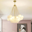 Bubble Led Chandelier Modern Gold Balls Glass Pendant Light for Dining Room by Ljojo