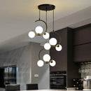 Modern Glass LED Chandelier Pendant Lamp for Living Room Dining Room Bedroom by Ljojo