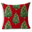 Ljojo Linen Christmas Cushion Cover 45x45cm Home Office Living Room Merry Christmas Gifts