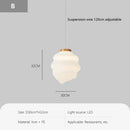 Cream LED Cloud Chandelier Modern Stylish Lighting Fixture for Home Decor by Ljojo
