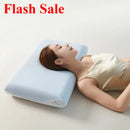 Ljojo Memory Cotton Neck Pillow with Double Core for Deep Sleep