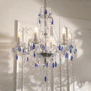 Ljojo French Blue Romantic Crystal Chandeliers - Luxury Glass Living Room Lighting