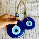 Ljojo™ Blue Evil Eye Glass Wall Hanging Home Protection Charm Wall Decor