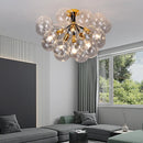 Ljojo Bubble Ceiling Lamp with Transparent Glass Ball E27 Bulb for Living Room Bedroom
