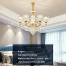 European Luxury Crystal Chandeliers LED Lights For Hotel Villa Lobby Living Room ELJOJO Elegance