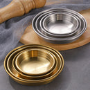 Ljojo 304 Stainless Steel Korean Food Storage Tray Snack Pan Kimchi Plate Kitchen Utensils