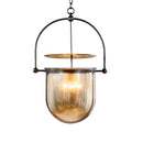 Ljojo Glass Chandelier Vintage Pendant Light for Kitchen Dining Room Bar Bedroom