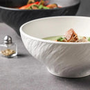 Ljojo Matte Stone Patterned Ceramic Ramen Soup Salad Fruit Noodle Bowl Large Capacity